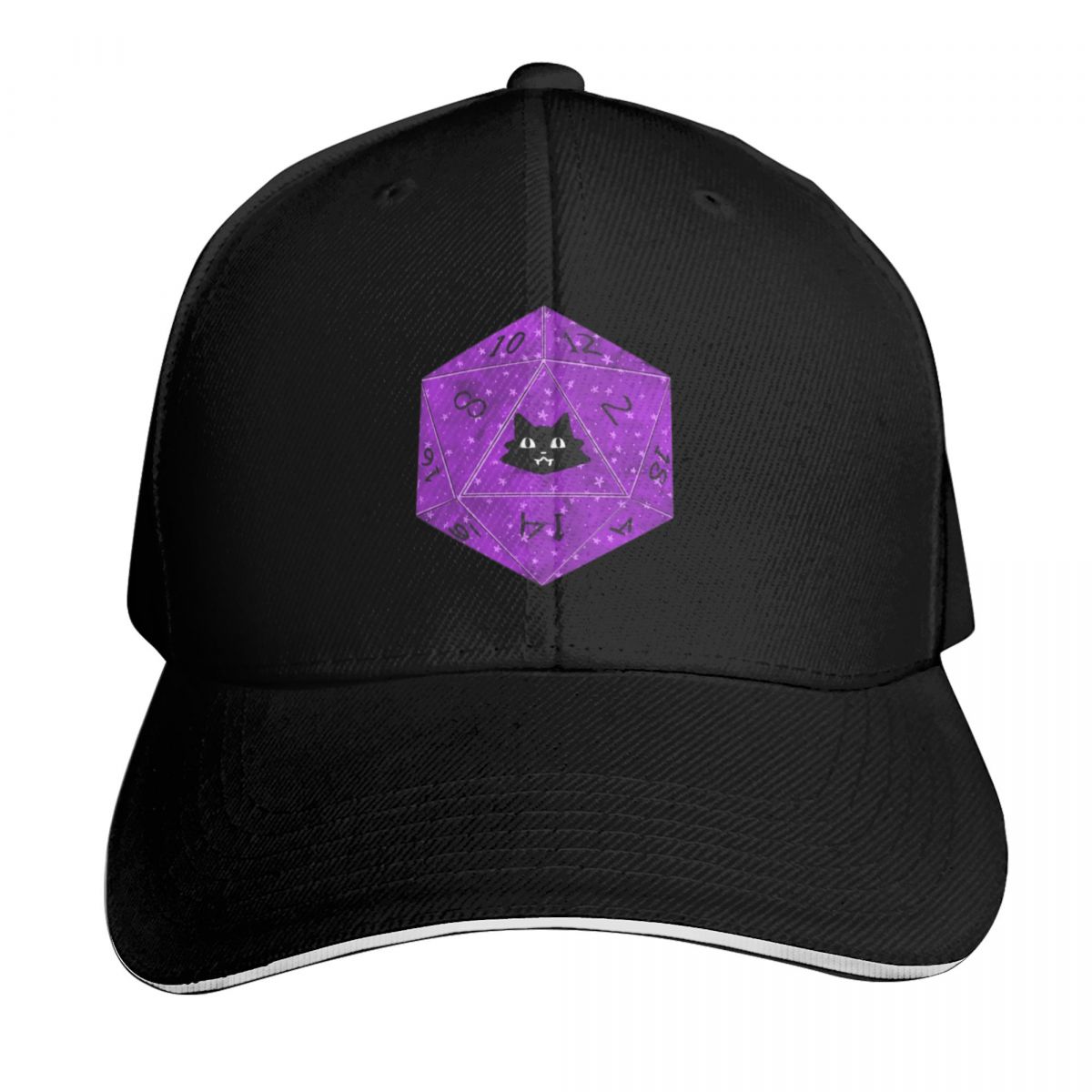 Streetwear Brand Cat - Czapka z daszkiem D20 czarny kot,