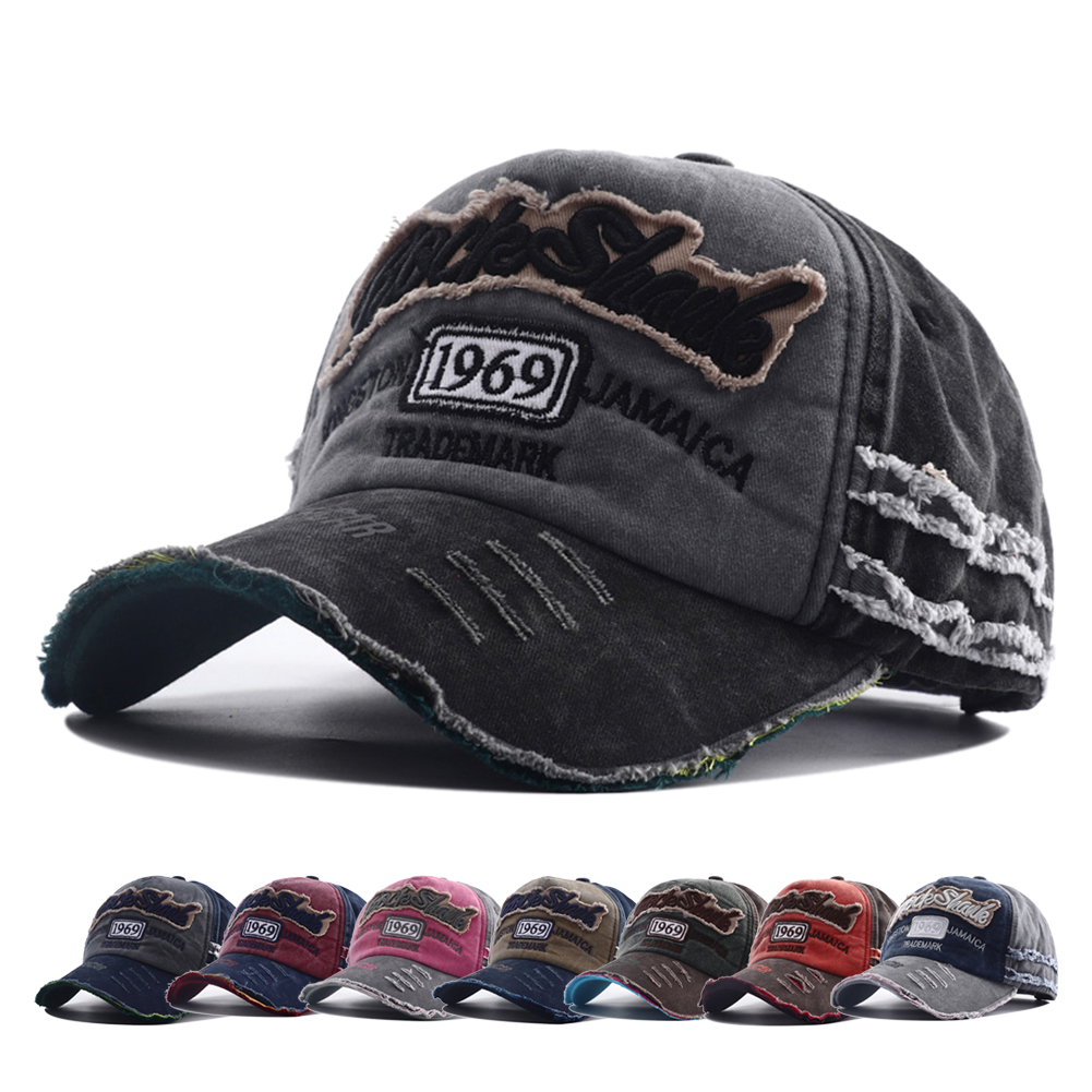 Streetwear Brand Beanie - Czapki baseballowe z bawełny z efektem