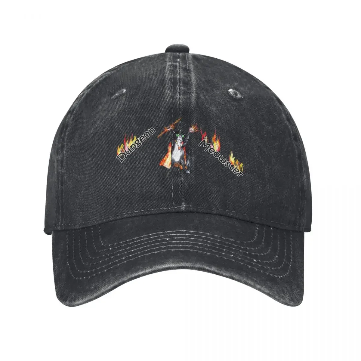 Streetwear Brand Cat - Czapka z daszkiem Dungeon Meowster czarny