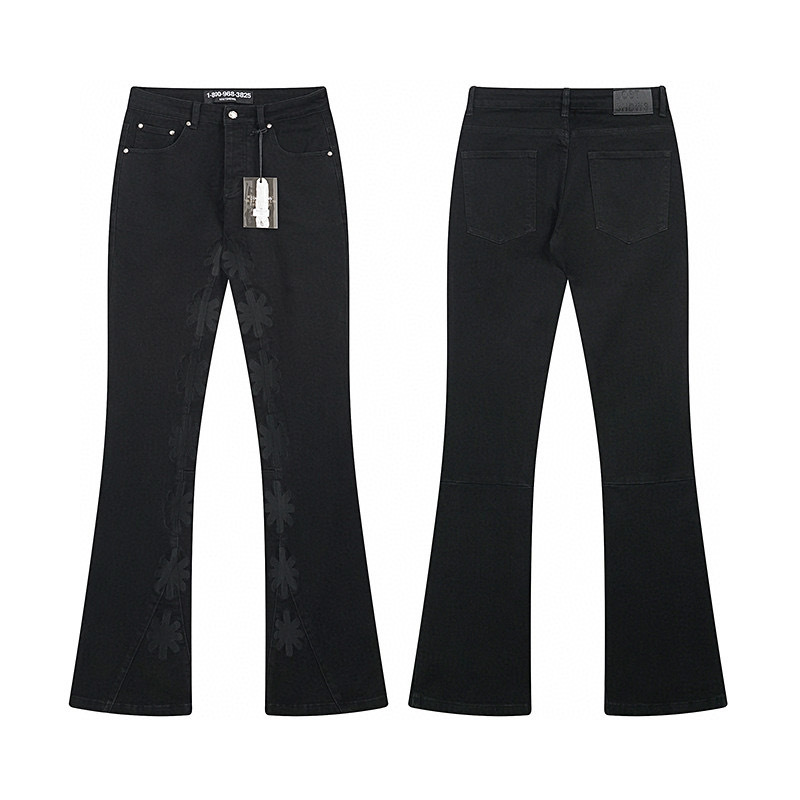Brand Streetwear Instagram - LOSTSHDWS 2025 Jeansy Slim-Fit z Haftem