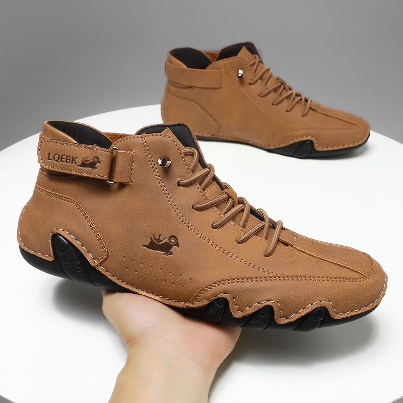 Streetwear Brand Luxury - Skórzane buty męskie Casual Sneakers 2025