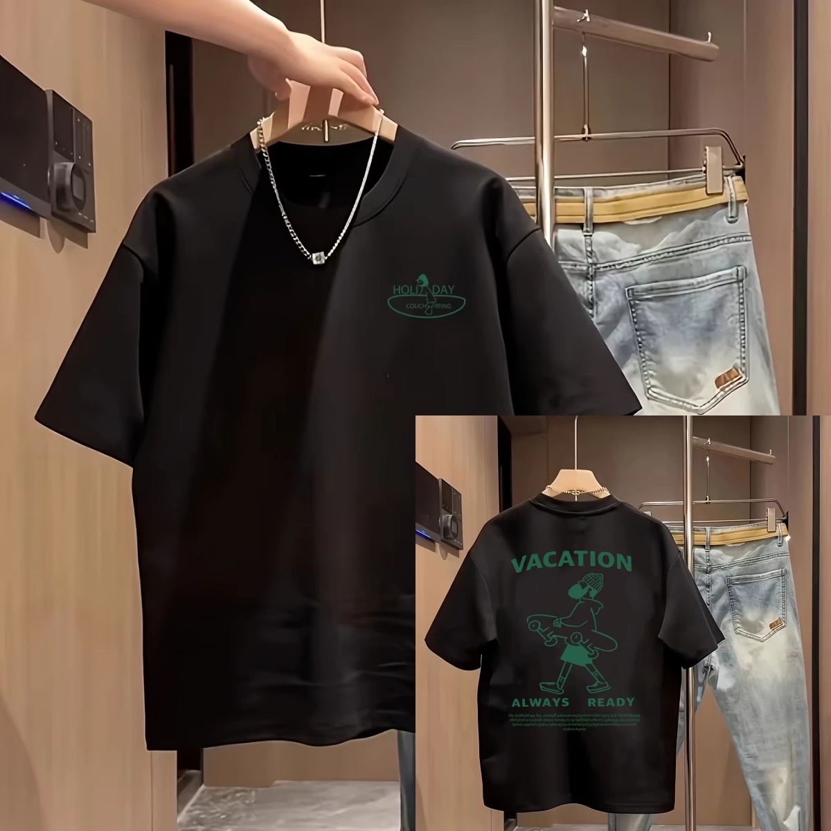 Streetwear Brand Slogans - Koszulka z nadrukiem graficznym i sloganem,
